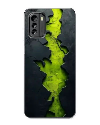 Чехол для Nokia G60 с картинкой «Салатовый разлом скалы» Чехол для Nokia G60 с картинкой «Салатовый разлом скалы»