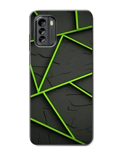 Чехол для Nokia G60 с картинкой «Зеленые геометрические линии» Чехол для Nokia G60 с картинкой «Зеленые геометрические линии»