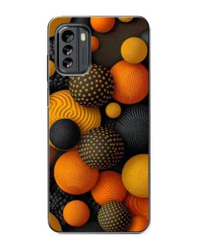 Чехол для Nokia G60 с картинкой «Объемные оранжевые сферы» Чехол для Nokia G60 с картинкой «Объемные оранжевые сферы»