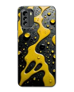 Чехол для Nokia G60 с картинкой «Жидкое желтое золото»