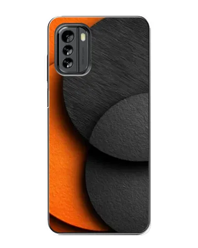 Чехол для Nokia G60 с картинкой «Геометрия оранжевых кругов» Чехол для Nokia G60 с картинкой «Геометрия оранжевых кругов»