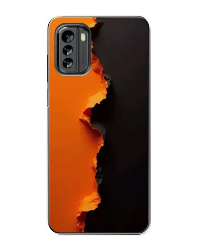 Чехол для Nokia G60 с картинкой «Оранжевый разлом» Чехол для Nokia G60 с картинкой «Оранжевый разлом»