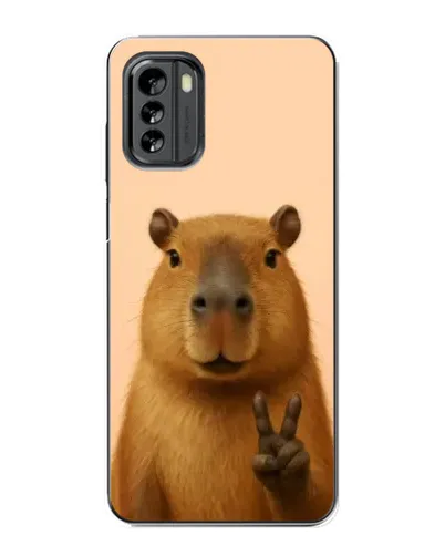 Чехол для Nokia G60 с картинкой «Капибара виктория»