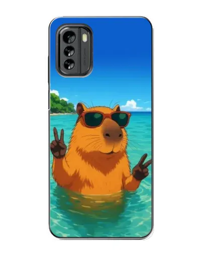 Чехол для Nokia G60 с картинкой «Морская капибара»