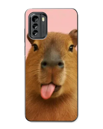 Чехол для Nokia G60 с картинкой «Капибара с языком»