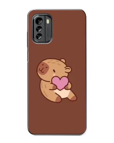 Чехол для Nokia G60 с картинкой «Капибара с сердцем»