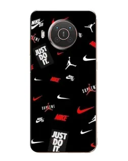 Чехол для Nokia X10 с картинкой «Nike Mix Pattern»