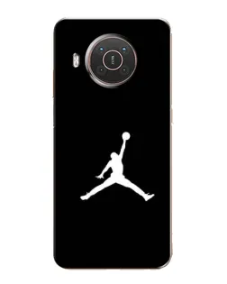 Чехол для Nokia X10 с картинкой «Jordan Silhouette»