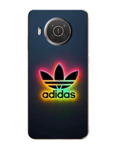 Чехол для Nokia X10 с картинкой «Неоновый Adidas»