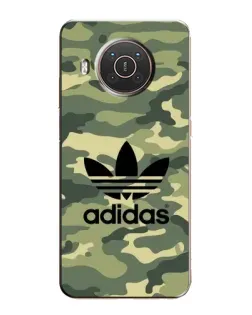 Чехол для Nokia X10 с картинкой «Милитари стиль Adidas»