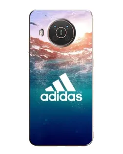Чехол для Nokia X10 с картинкой «Океанская глубина адидас»