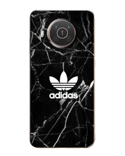 Чехол для Nokia X10 с картинкой «Белый мрамор Adidas»