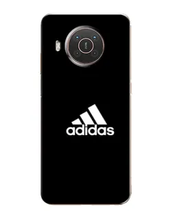 Чехол для Nokia X10 с картинкой «Черная классика Adidas»