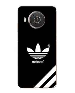 Чехол для Nokia X10 с картинкой «Adidas с диагональными полосами»