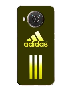 Чехол для Nokia X10 с картинкой «Оливковый градиент Adidas»