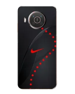 Чехол для Nokia X10 с картинкой «Абстрактный дизайн Nike»