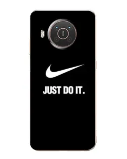 Чехол для Nokia X10 с картинкой «Классический принт Nike»
