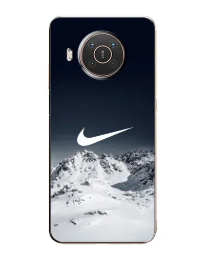Чехол для Nokia X10 с картинкой «Nike — зимние горы» Чехол для Nokia X10 с картинкой «Nike — зимние горы»
