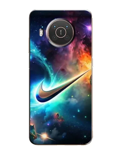 Чехол для Nokia X10 с картинкой «Космический Nike Swoosh» Чехол для Nokia X10 с картинкой «Космический Nike Swoosh»