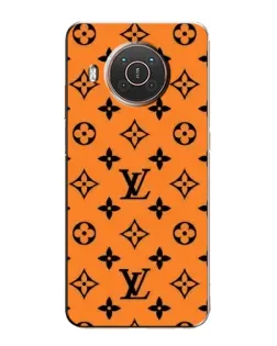 Чехол для Nokia X10 с картинкой «Оранжевый стиль LV»