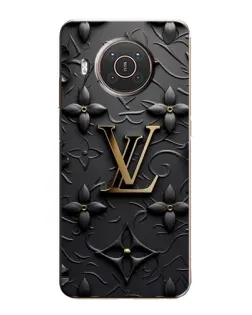 Чехол для Nokia X10 с картинкой «Кожаная текстура LV»
