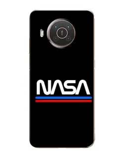 Чехол для Nokia X10 с картинкой «NASA — классика Red Blue»