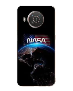 Чехол для Nokia X10 с картинкой «Земля из космоса NASA»