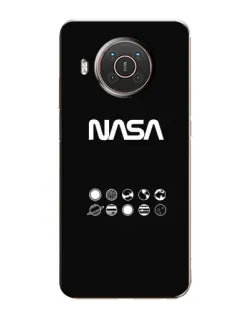 Чехол для Nokia X10 с картинкой «NASA — технический принт»