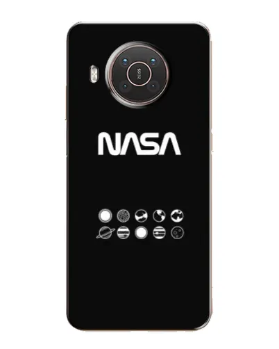 Чехол для Nokia X10 с картинкой «NASA — технический принт»