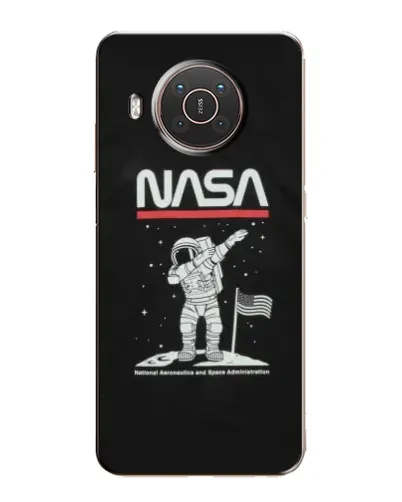 Чехол для Nokia X10 с картинкой «NASA — шагаем по Луне»