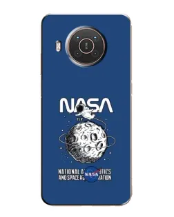 Чехол для Nokia X10 с картинкой «NASA — лунная миссия»