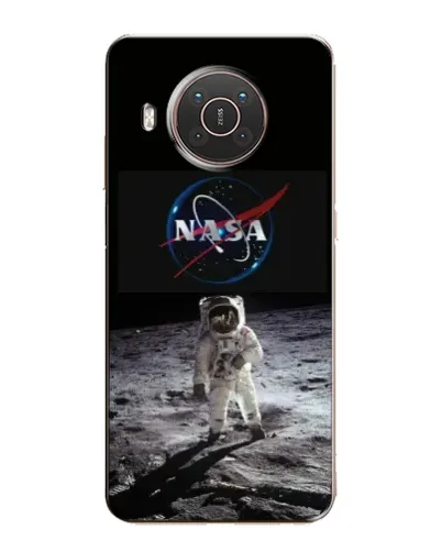 Чехол для Nokia X10 с картинкой «Астронавт на Луне»