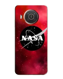 Чехол для Nokia X10 с картинкой «NASA — красная туманность»