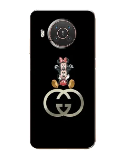Чехол для Nokia X10 с картинкой «Минни Маус на лого»