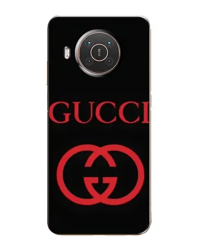 Чехол для Nokia X10 с картинкой «Gucci — красный логотип»