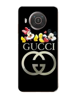 Чехол для Nokia X10 с картинкой «Gucci — герои Disney»