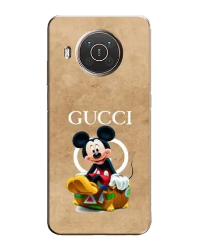Чехол для Nokia X10 с картинкой «Микки Маус Gucci — крафт»