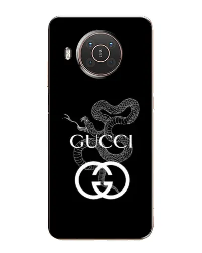Чехол для Nokia X10 с картинкой «Gucci — серебряная змея»
