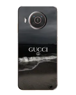 Чехол для Nokia X10 с картинкой «Gucci — морской прибой»