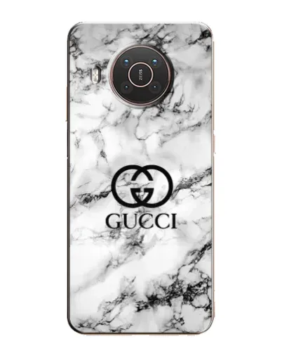 Чехол для Nokia X10 с картинкой «Gucci — мраморный шик»