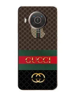 Чехол для Nokia X10 с картинкой «Gucci — брендированный десерт»