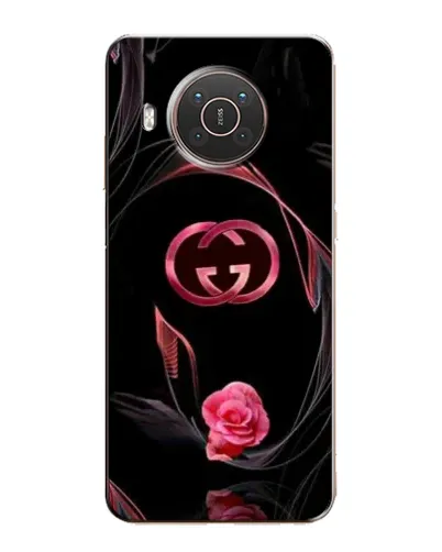 Чехол для Nokia X10 с картинкой «Gucci — неоновая роза»