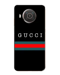 Чехол для Nokia X10 с картинкой «Gucci — красный пояс»