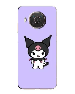 Чехол для Nokia X10 с картинкой «Kuromi — нежный фиолетовый»