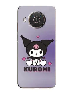 Чехол для Nokia X10 с картинкой «Kuromi — фиолетовый арт»