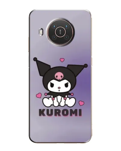 Чехол для Nokia X10 с картинкой «Kuromi — фиолетовый арт»