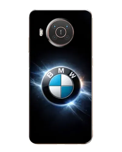 Чехол для Nokia X10 с картинкой «BMW — неоновое сияние»