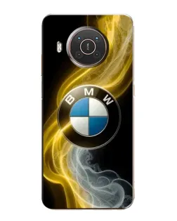 Чехол для Nokia X10 с картинкой «Золотистый дым BMW»