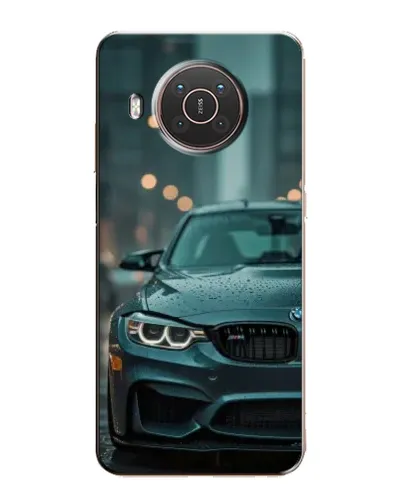 Чехол для Nokia X10 с картинкой «BMW в огнях города»