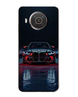 Чехол для Nokia X10 с картинкой «BMW на мокрой дороге»
